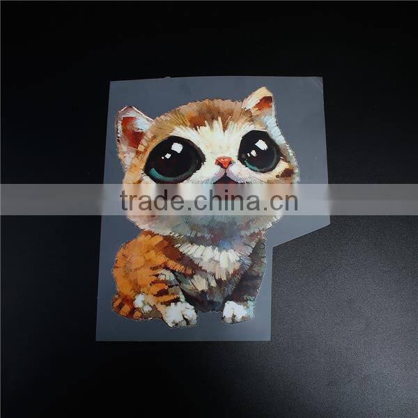 PET Appliques DIY Scrapbooking Craft Cat Animal Multicolor Custom Embroidered Patches