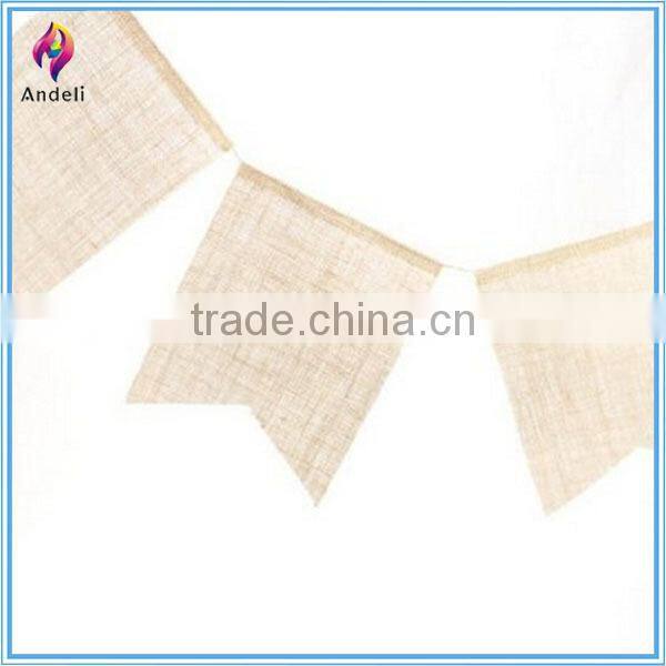 Burlap Pennant Banners for Party Decor, Weddings, and Crafting