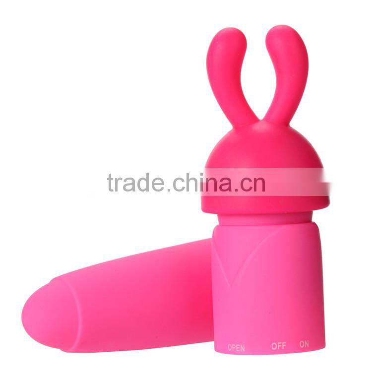 Rabbit Sex Toys Women Vibrator With 3 Caps G-spot Vibrating Sex Massage Machine
