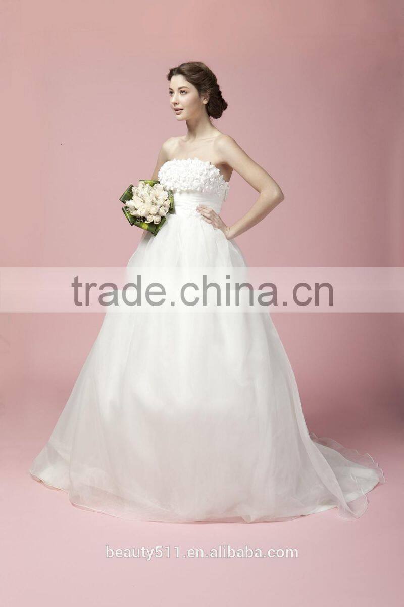 Ball Gown Sweetheart Court Train Tulle Wedding Dress A27801