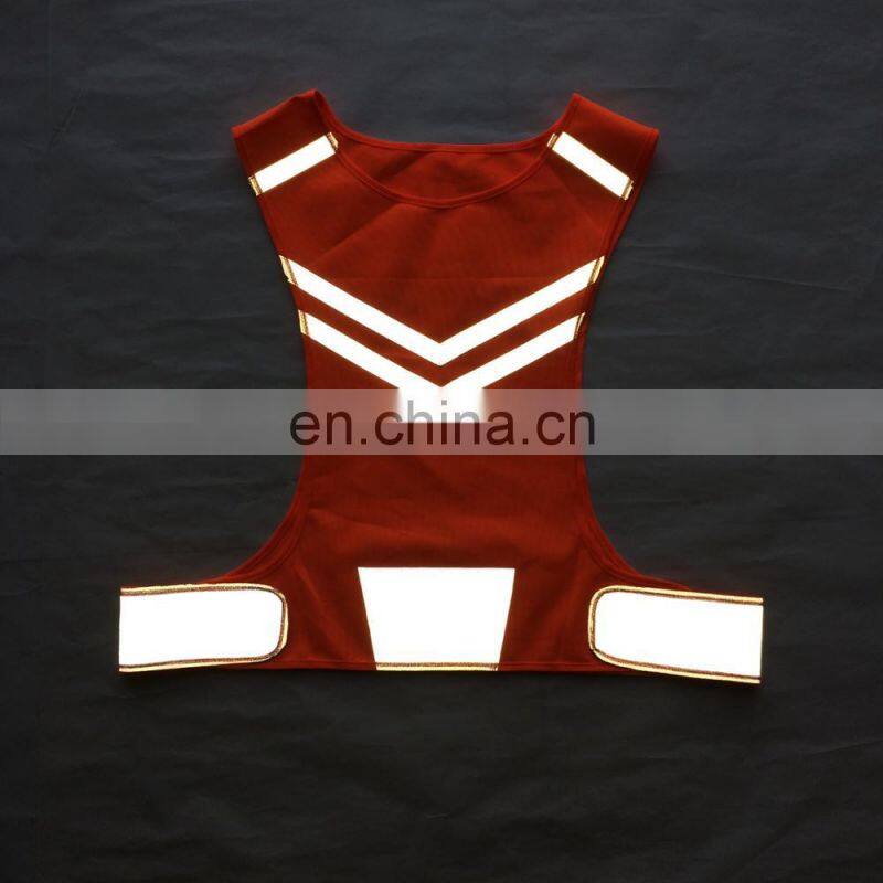 running safety vest reflective TC fabric