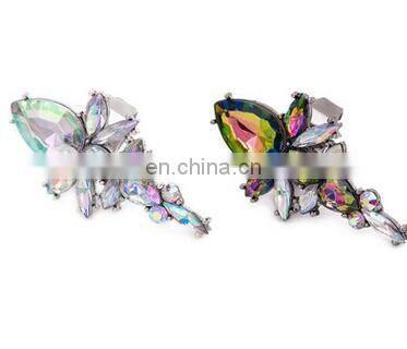 Vintage Bohemia Large Crystal Stone Big Ring Colorful Russian Indian Ring Women Exaggerated Decorate Party Jewelry