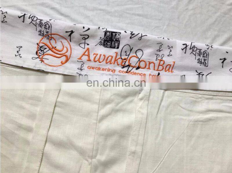 Wholesale 50%linen 50%cotton Loose fitted yoga printed thai pants