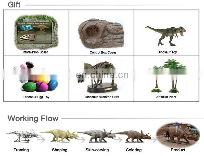 Amusement Park Show Large Animatronic Animals Model Of Tiger