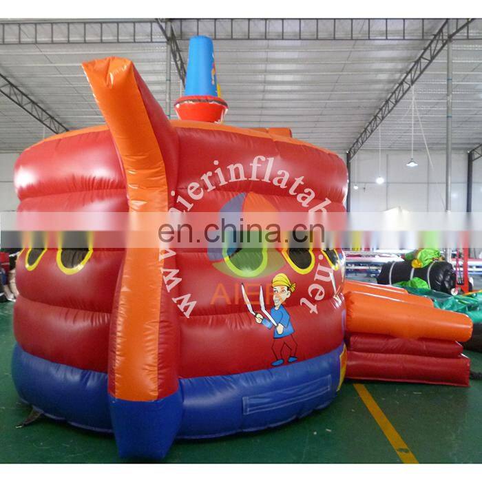 Customized giant inflatable dry slide / pirate ship red inflatable bouncer slide / inflatable stair slide toys