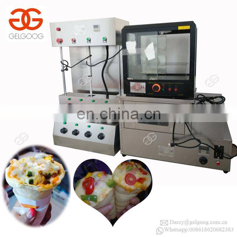 Energy Saving Pizza Cone Ice Cream Maker Vending Machine Mesin Cetakan Cone Pizza Maker For Sale