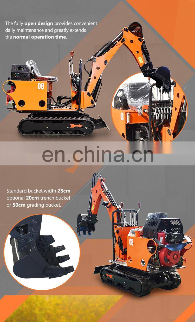Factory price customized 800kg electric hydraulic mini excavator with CE certification