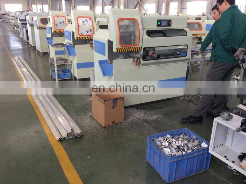 Aluminium window door corner connector cutting machine