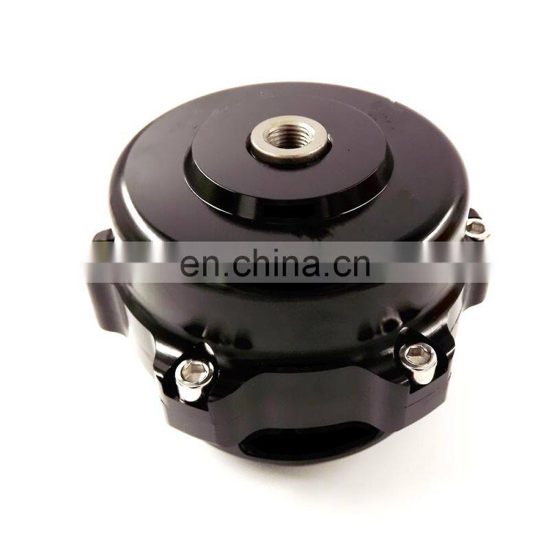 50MM BOV TURBO UNIVERSAL BILLET ALUMINUM BLOW OFF VALVE SPRING + FLANGE BLACK NEW
