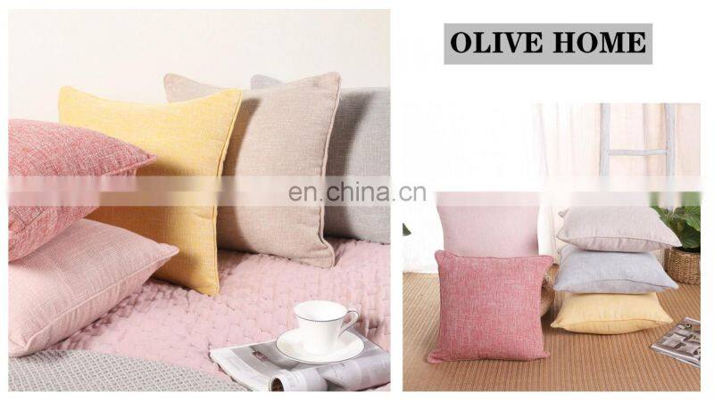 RTS Factory Price Textured Crosshatch Cationic Dyed Cushion Covers in stock