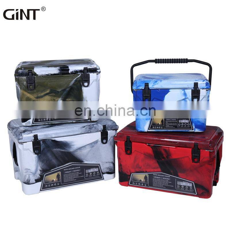 New Color insulated ice chest for out door camping fishing Middle size Cooler box Hot Sell waterproof Hard cooler box