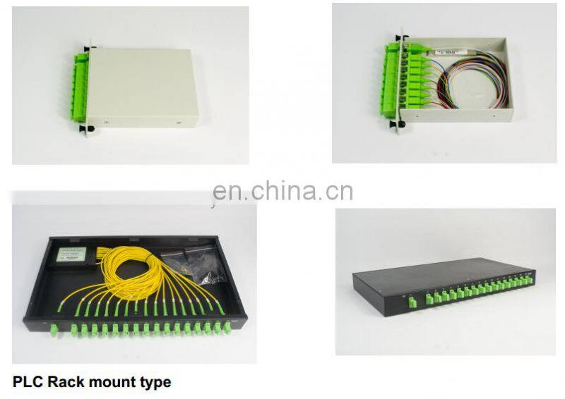 1:4,1:8,1:16 Mini steel tube type Fiber Optic PLC Splitter with SC connector