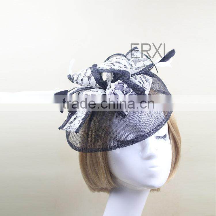 Fashionable Design Fascinator Base Sinamay Hat For Chuch/Races/Wedding