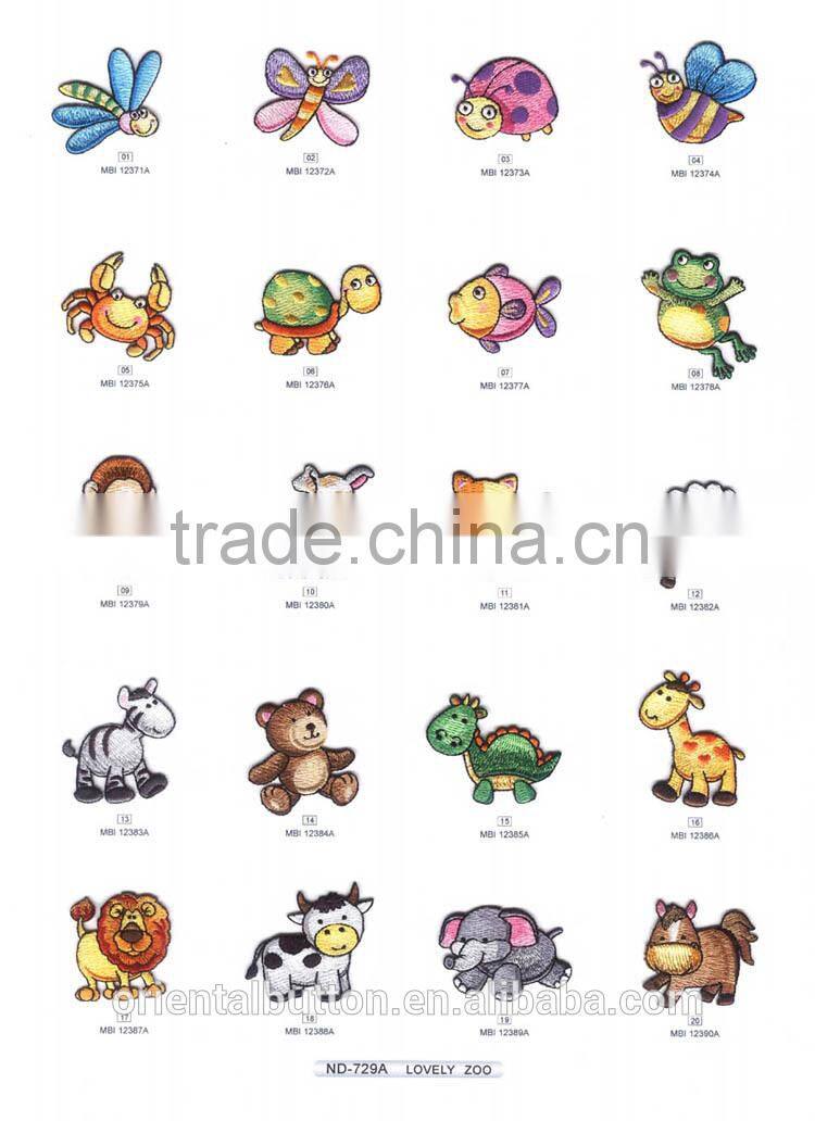 high quality custom kids embroidered patches for kids