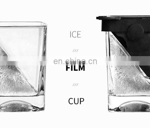 Hot selling Fashioned Whisky Wedge Glass Cup