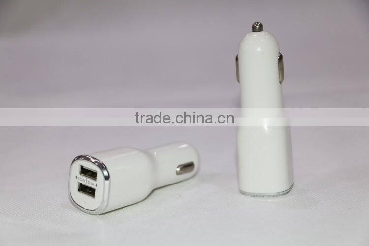 Premium car charger dual USB 2.1A auto charger have 5v 2.1Amp 2.1A output with premium design