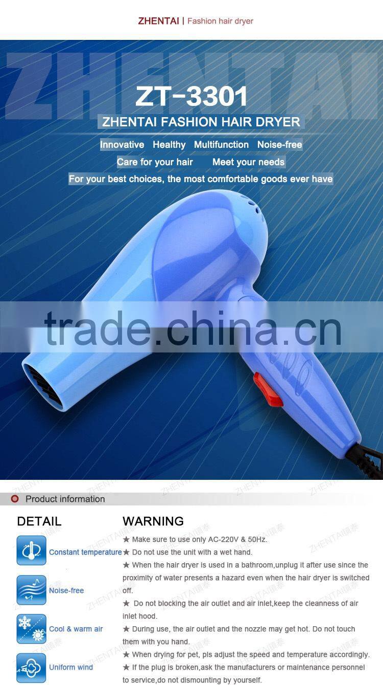 Foldable Hair Dryer 230V Mini Travel Cordless Hair Dryer