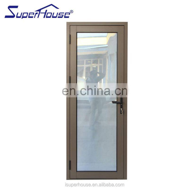 Superhouse 2015 new economic frameless casement aluminium door office entrance glass door