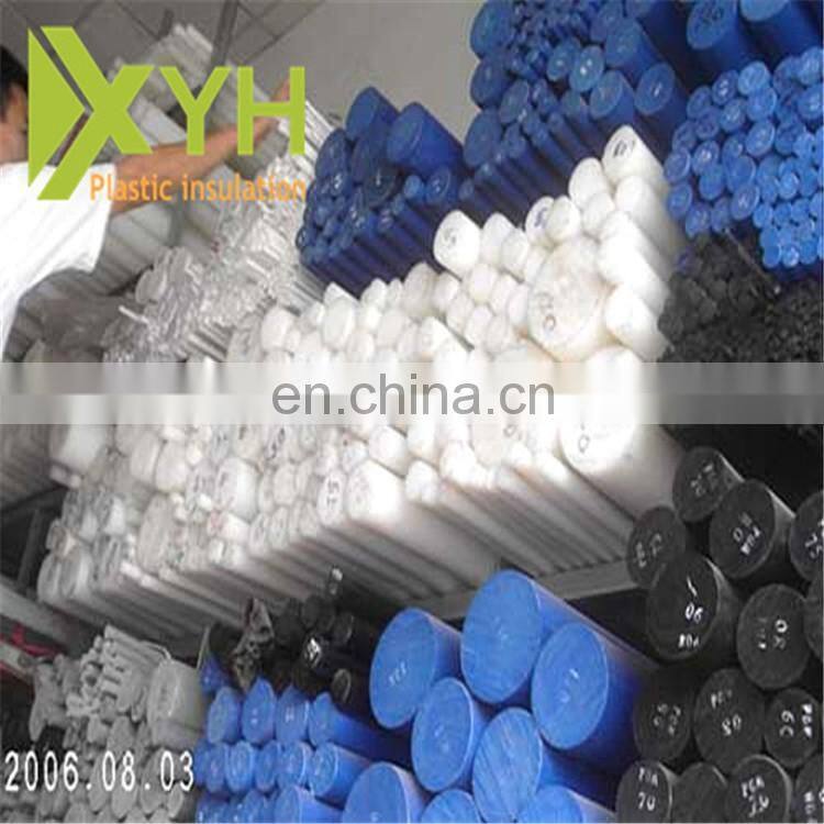 Blue color PA6 bar/ natural blue mc Nylon threaded rod