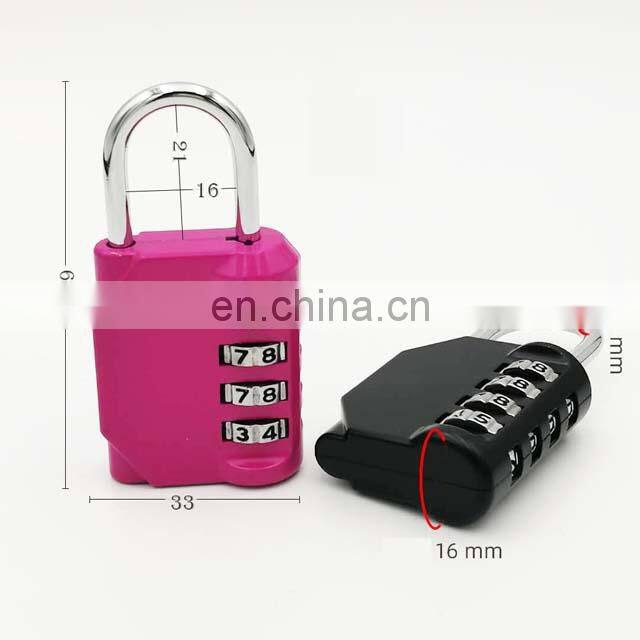 Wholesale Keyless Gym Sport Locker Resettable 4 Digit Password Combination Padlocks