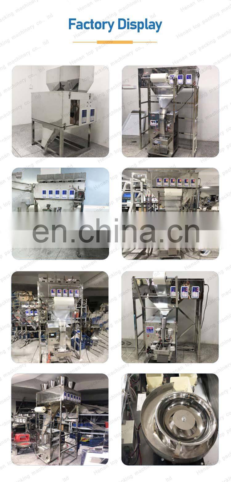 Automatic multi-head Cashews pistachios whole grains quantitive dispensing machine