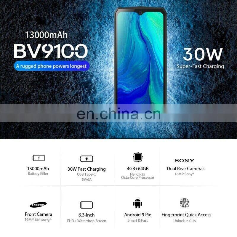 Blackview BV9100 Pro Rugged Phone 4GB+64GB Cell Phone Android Phone