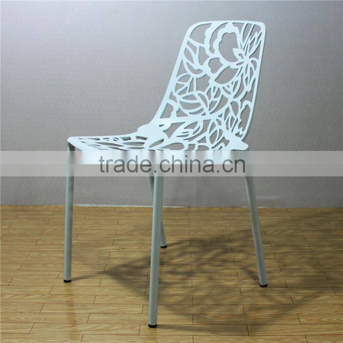 2016 Hot sale product forest side chair flower back garden chair