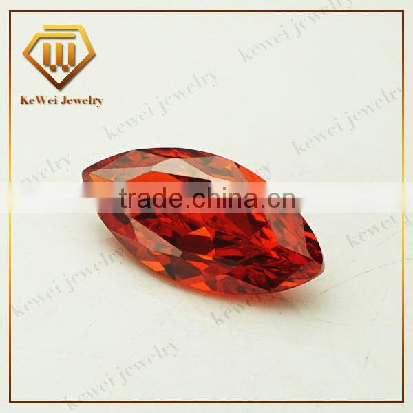 Good quality and low price Orange Marquise shape CZ Gemstone