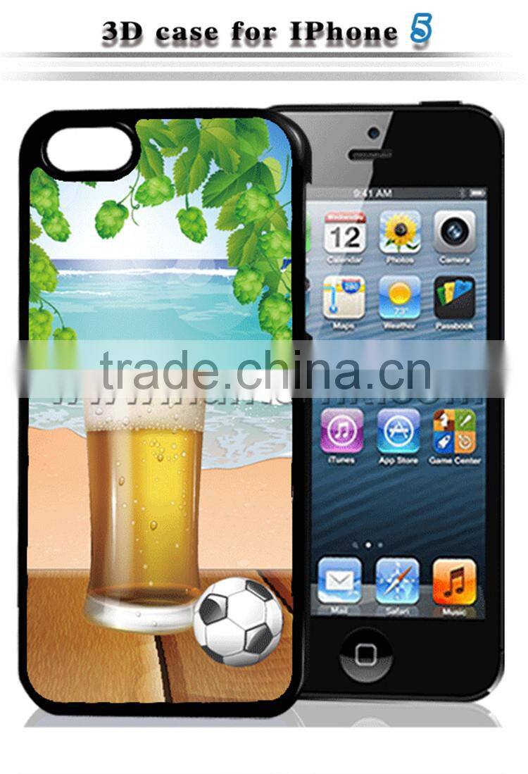 Summer Style Football Beer 3D Hard Case For iPhone 5