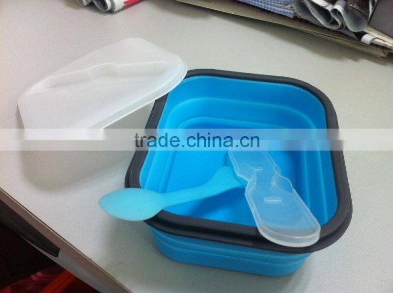 New Shape Practical Produce Eco Friendly Silicone Lunch Box