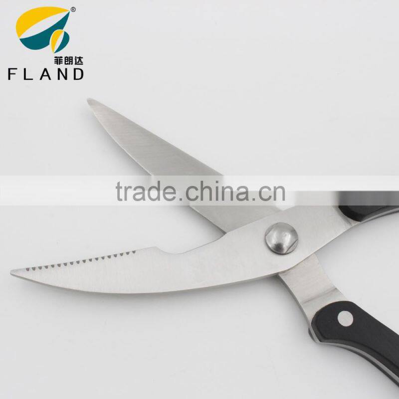 Factory supply sharp made of stainless steel and pom handle chicken bone scissors