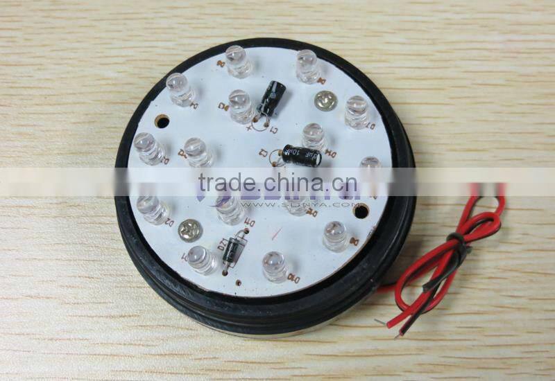 Red LED 12 V Security Alarm Strobe Signal Warning Flashing Light