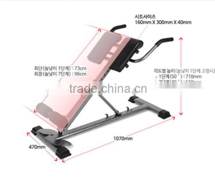 best selling back stretching muscle exercise Chair/popular commercial roman chair