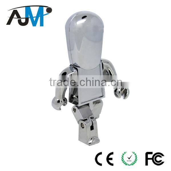 4gb usb stick metal robot usb gold bar pen drive factory price