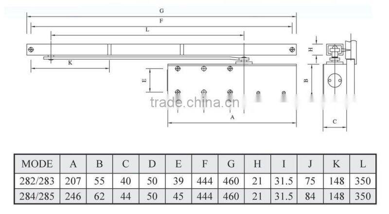 Glass Hinge Door Closer