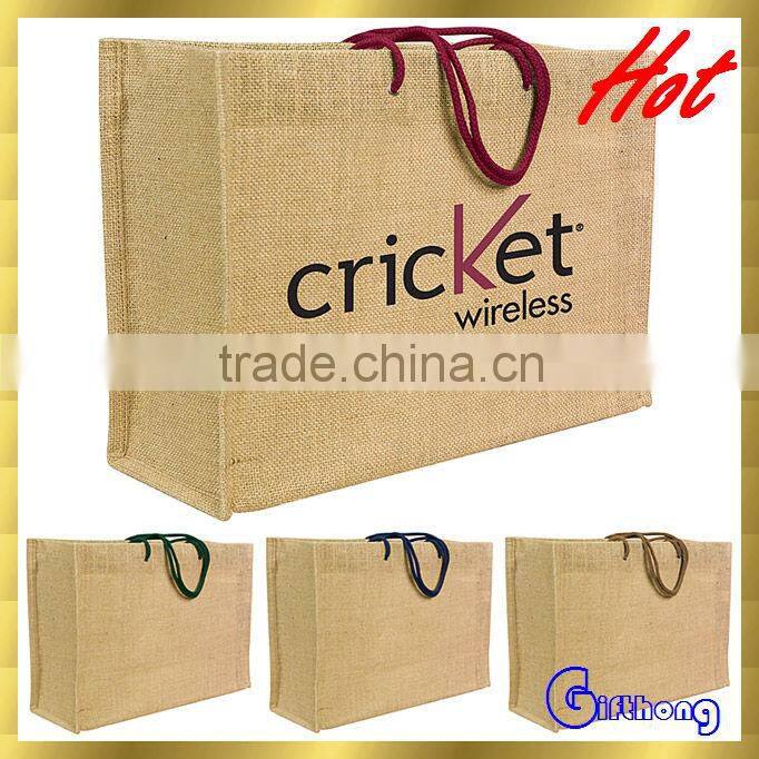 2014 Sales promotion item jute shopping bag