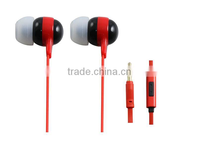 Cheap Price earphones plastic earphones,wholesale metal earphones