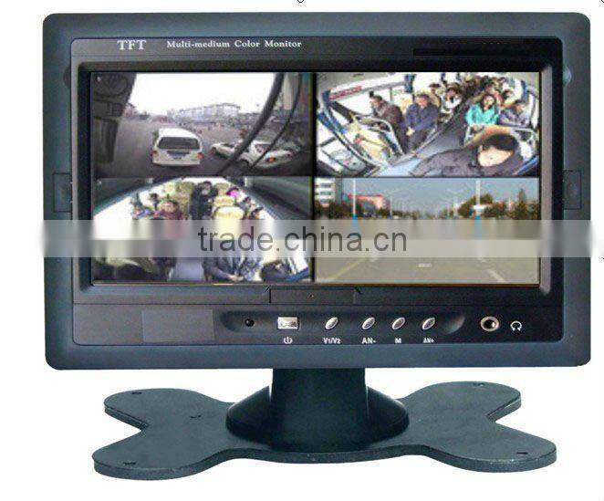 7 inch tft lcd monitor with sd card for bus advertising