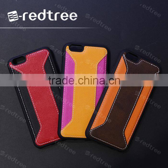 pu card holder tpu mobile case for iphone 6