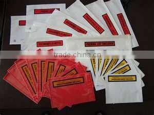 packing list envelope document pouch