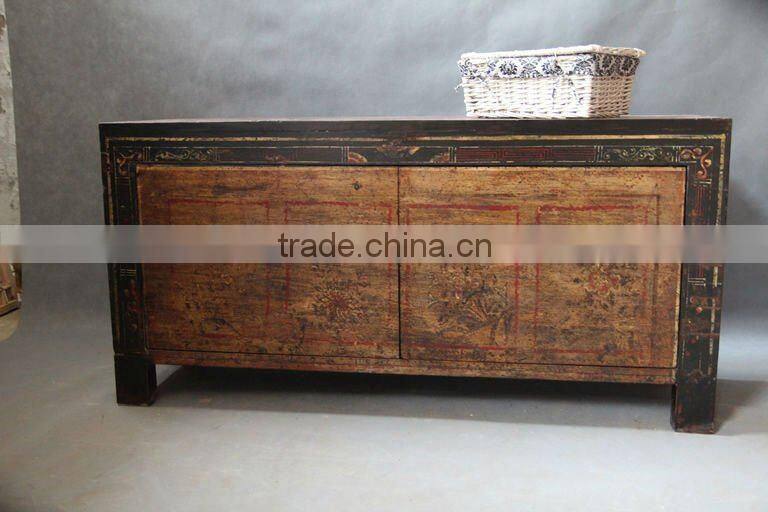 Chinese antique Mongolia drawing cabinet