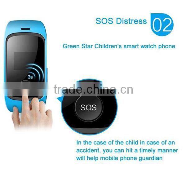 2016 hot sell GPS tracker kids watch phone