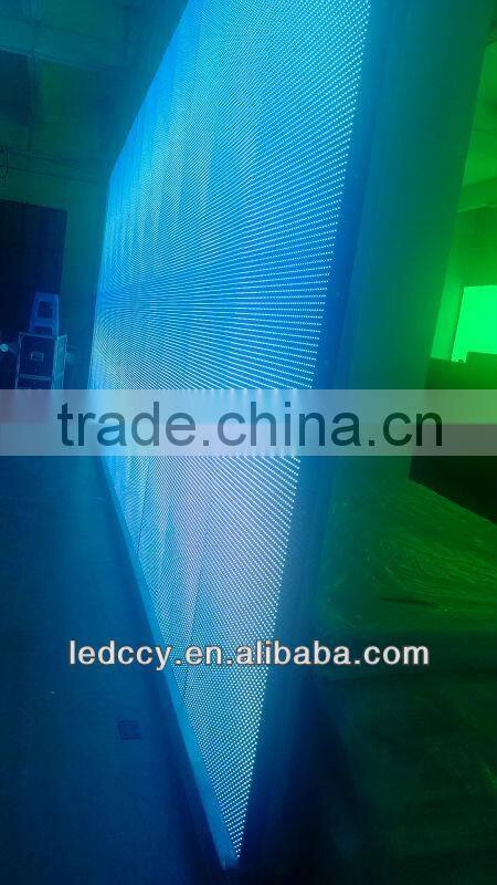 Shenzhen factory P12.5 mesh led display/curtain led display/gridding led display screen/indoor outdoor led display screens