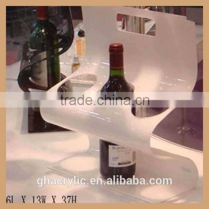 creative acrylic wine display rack for wine bottle