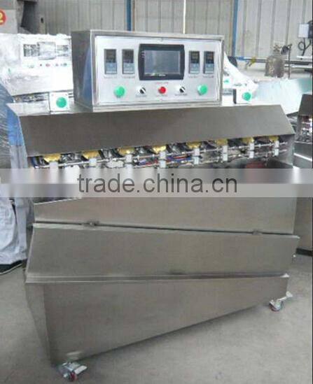 Semi automatic 8 heads Japanese Tofu Bag Filling and Sealing Machine