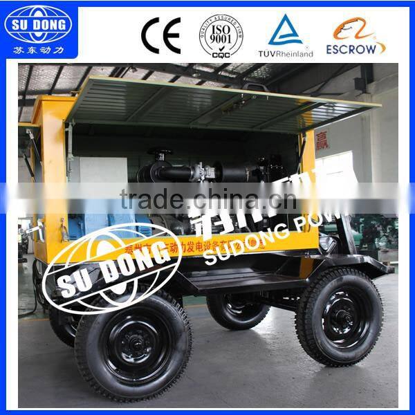 Mobile diesel generator-4 wheels trailer generator OEM diesel generator Manufacturer-factory price
