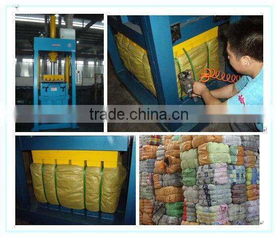 textile and used cloth compacting machine