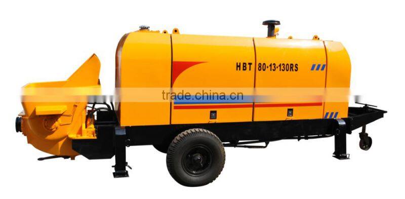 electric motor/diesel engine hydraulic trailer concrete pump