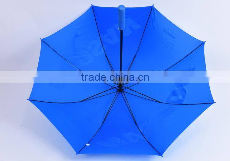 auto open advertising 190t straight umbrella EVA hadle umbrella