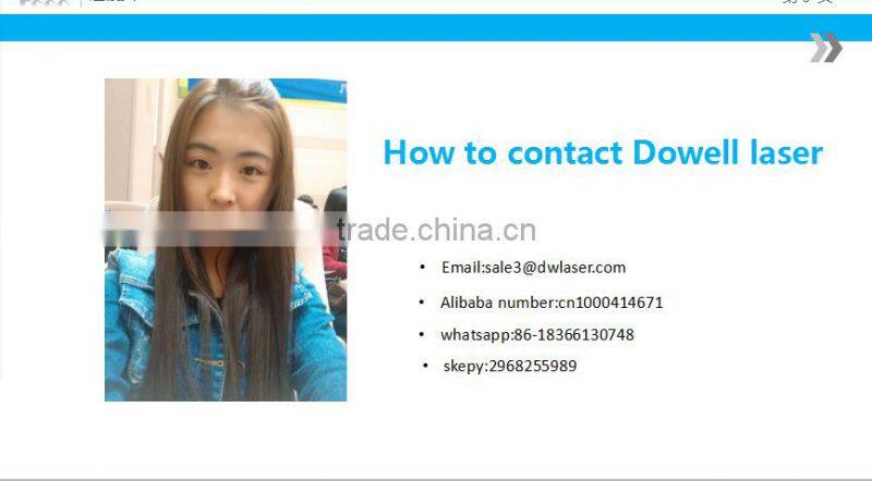 2016 hot selling and new design 600w yag laser cutter of Dowell